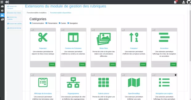 La gestion des fonctionnalités