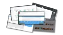 Différents panneaux figurant les variétés des possibilités du CMS d'Un Site Web Simplement