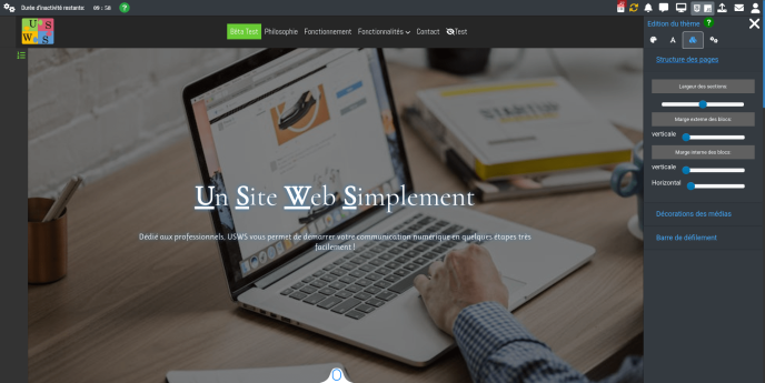 Gérez la structure par défaut de vos pages facilement